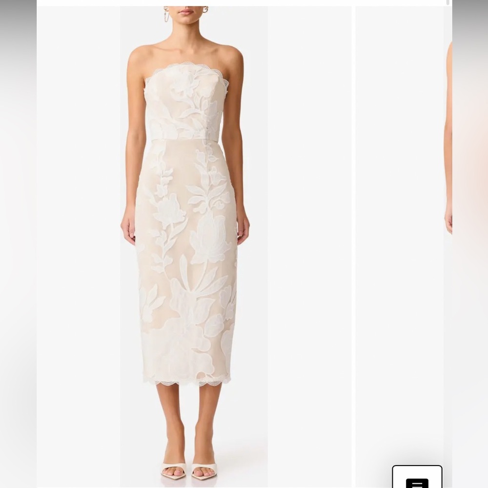 Elliatt Flor Strapless Bridal Cocktail dress